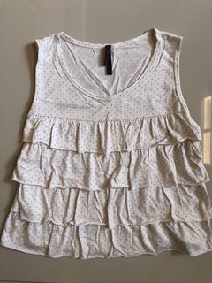 Bayo Ruffles Cropped Top