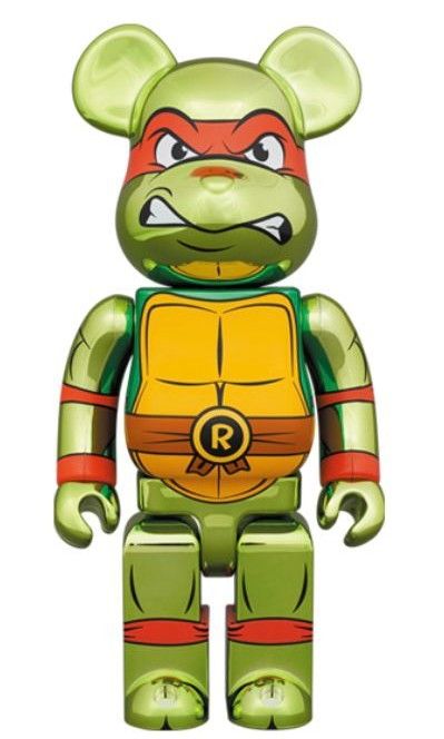 Bearbrick Raphael Ninja Turtle Chrome 100%&400% or 1000%, Hobbies