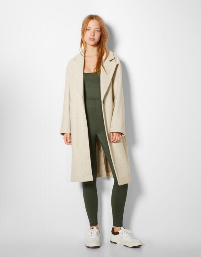 Synthetic online wool coat