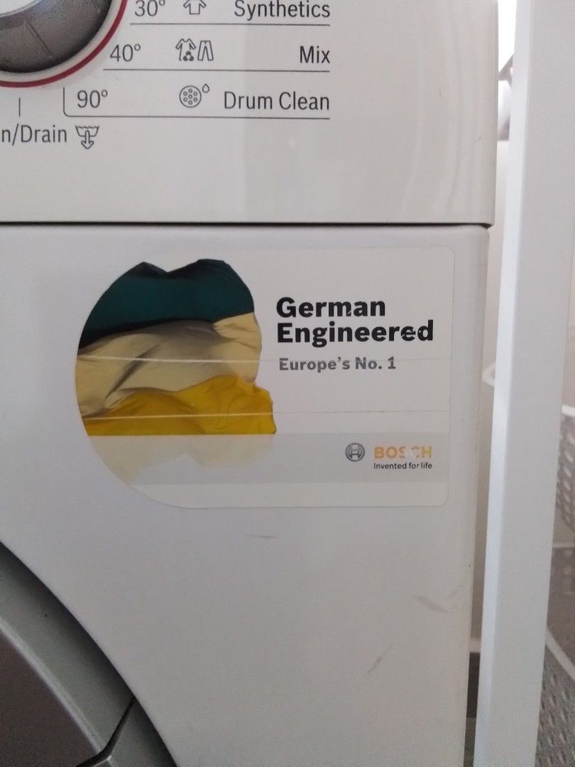 Bosch Germany front load washing machine 8kg, TV & Home Appliances