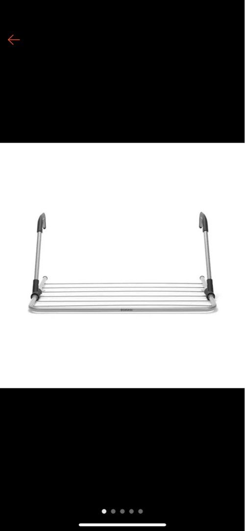 BRABANTIA Hanging Drying Rack 4.5 mtr Metallic Grey, Furniture & Home