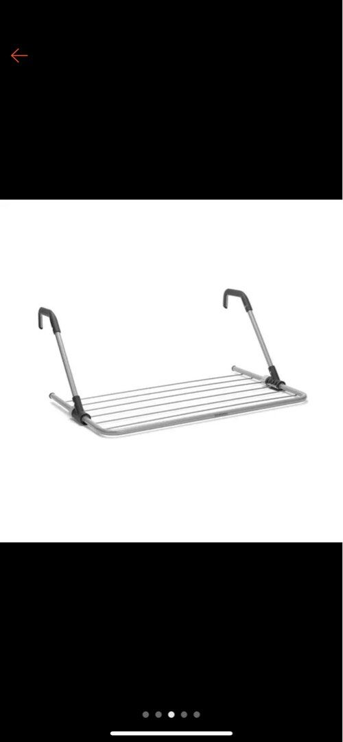 BRABANTIA Hanging Drying Rack 4.5 mtr Metallic Grey, Furniture & Home