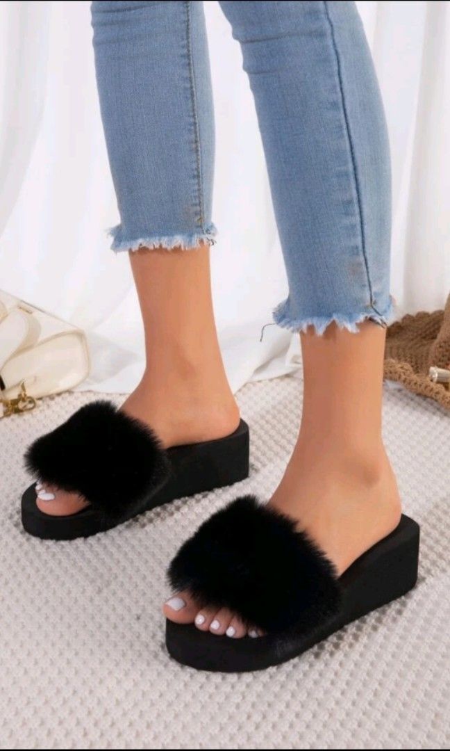 shein white slippers