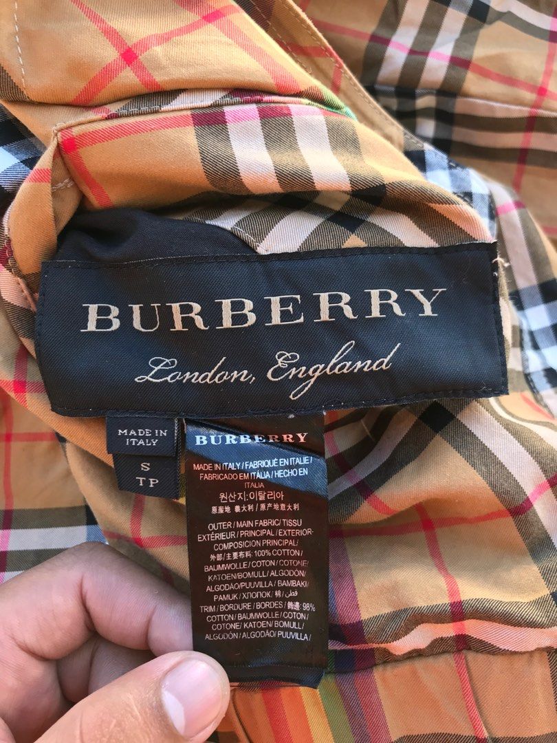 Burberry Reversible Rainbow Vintage check Harrington, Men's Fashion