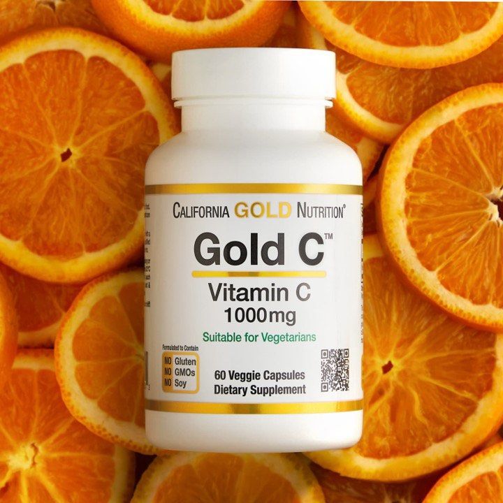 California Gold Nutrition, Gold C, USP Grade Vitamin C 1,000 mg, 60