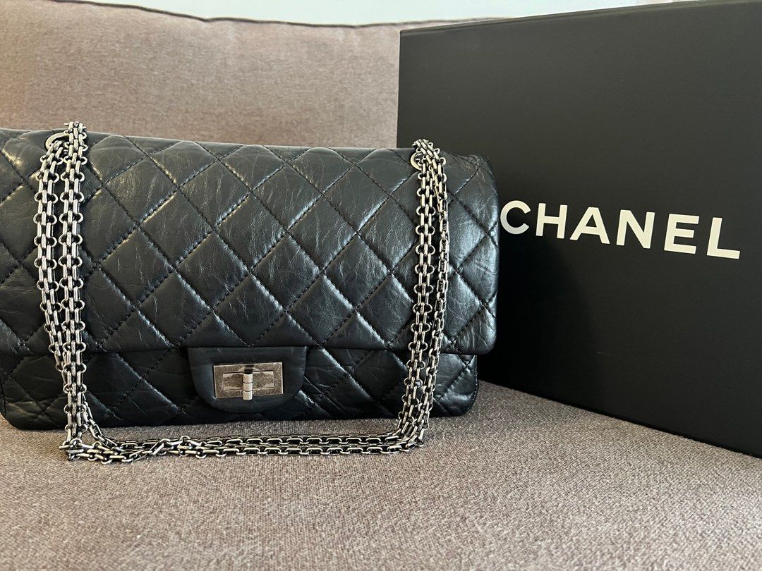 Chanel Beige 2.55 Reissue Wallet On Chain WOC Crossbody Bag with Box For  Sale at 1stDibs