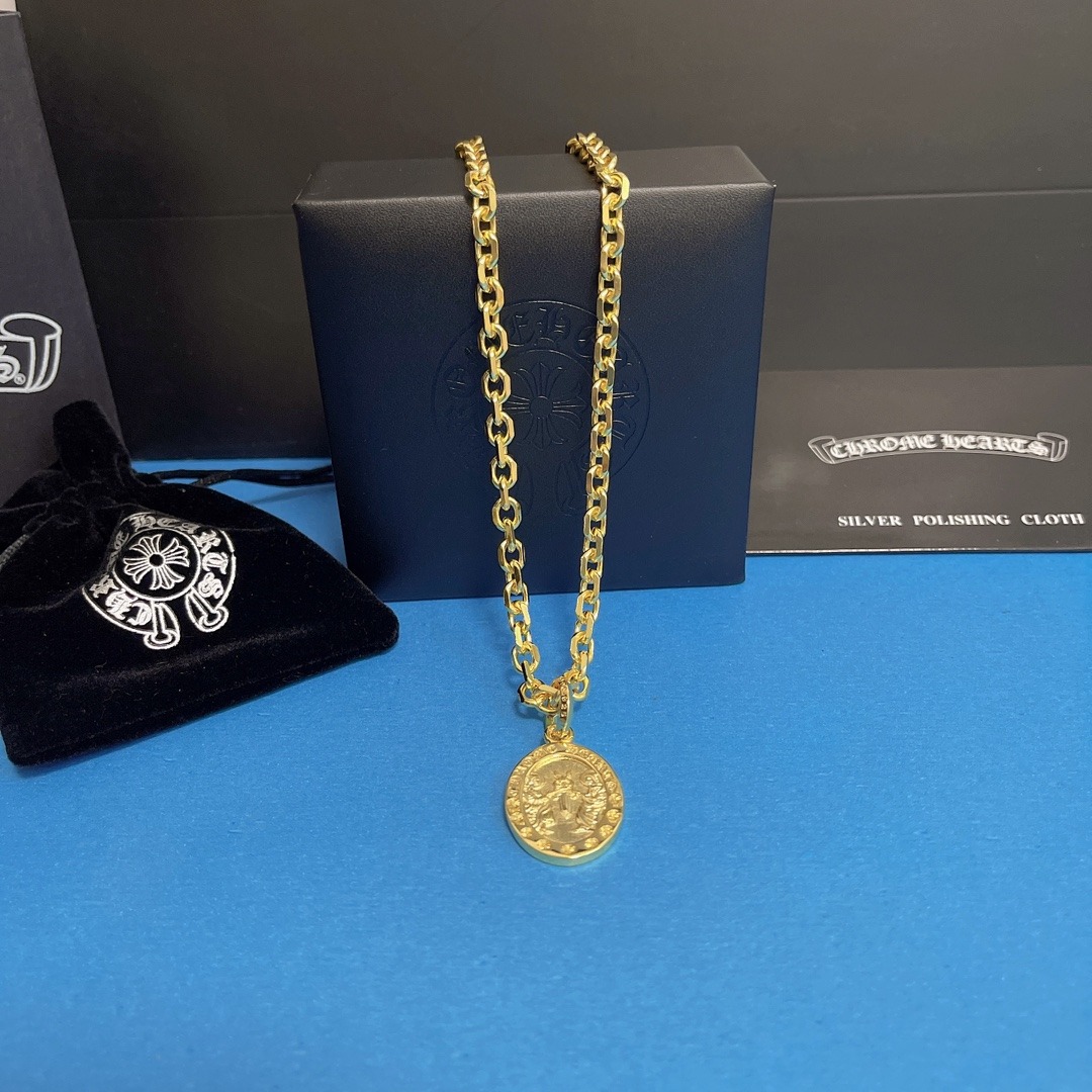 Chrome hearts gold chain on sale