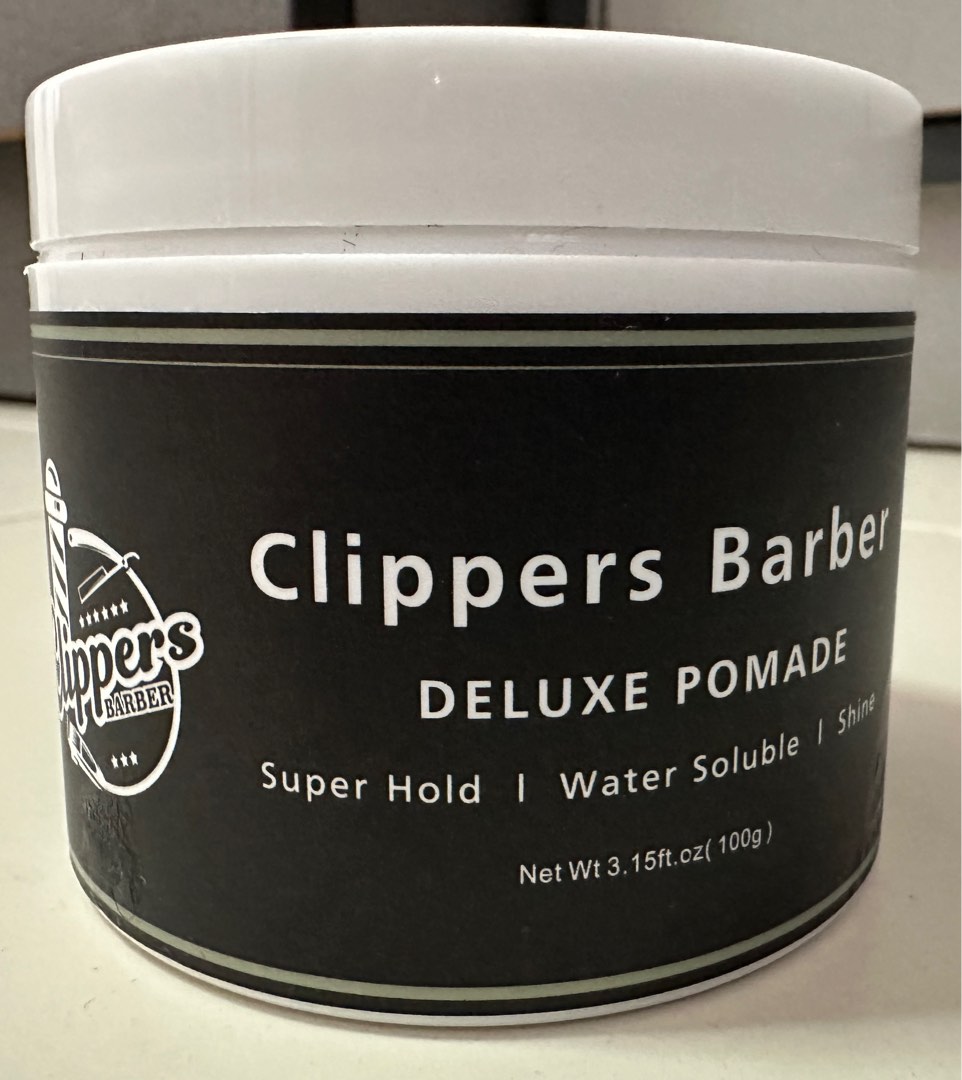 Clippers Barber Deluxe Pomade Hair gel 100g, Beauty & Personal