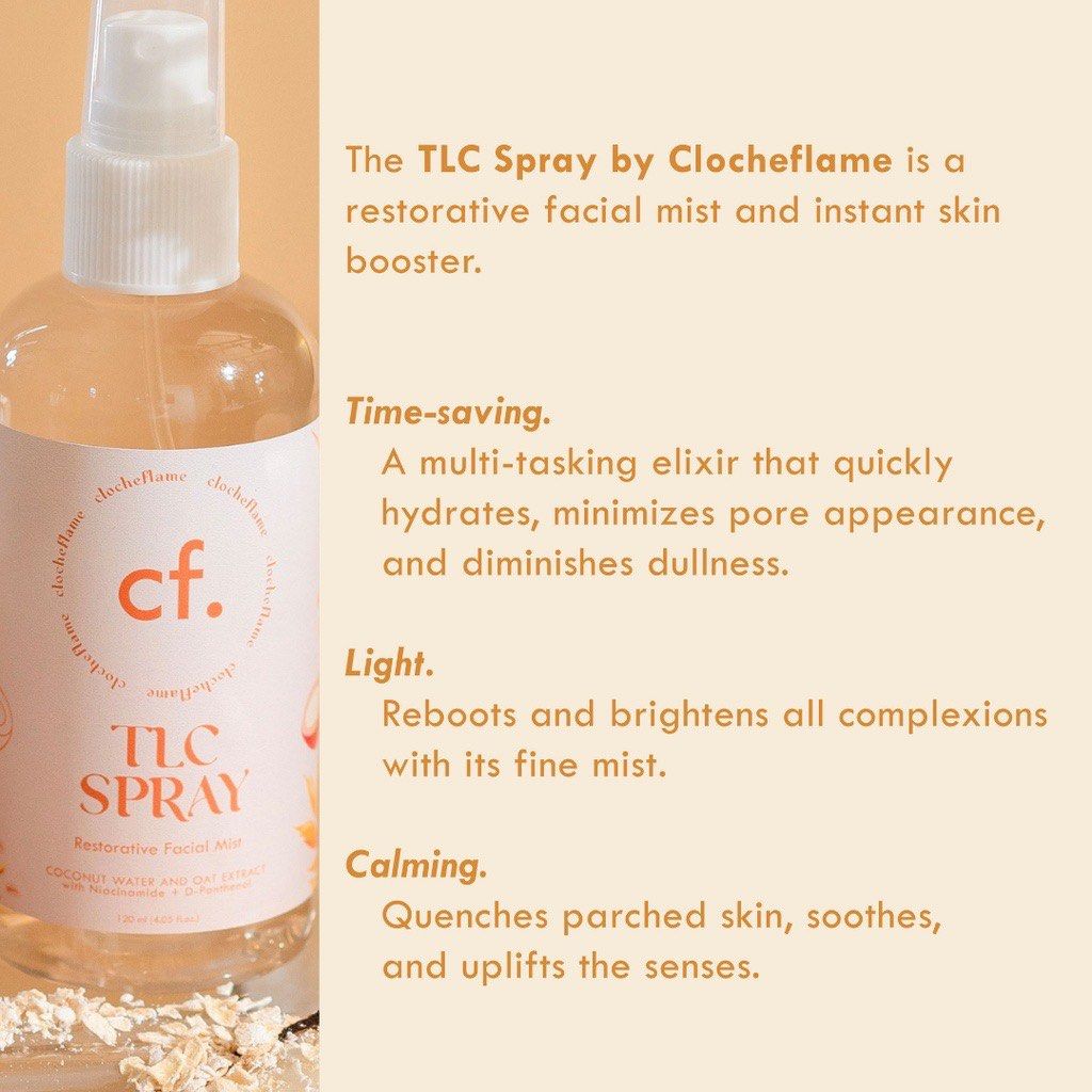 Clocheflame TLC SPRAY Restorative Facial Mist 120ml, Beauty & Personal