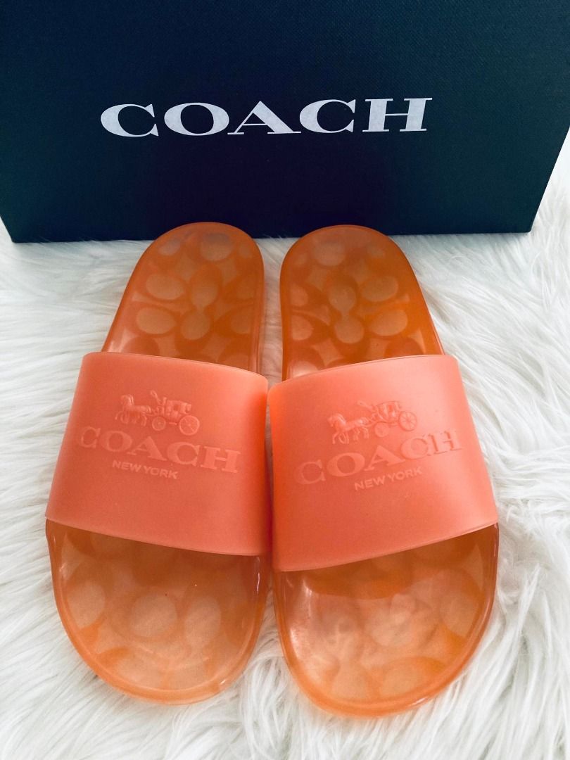 Coach Ulyssa Rubber Slides 6/7, Women's Fashion, Footwear, Slippers