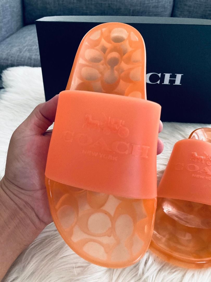 Coach Ulyssa Rubber Slides 6/7, Women's Fashion, Footwear, Slippers