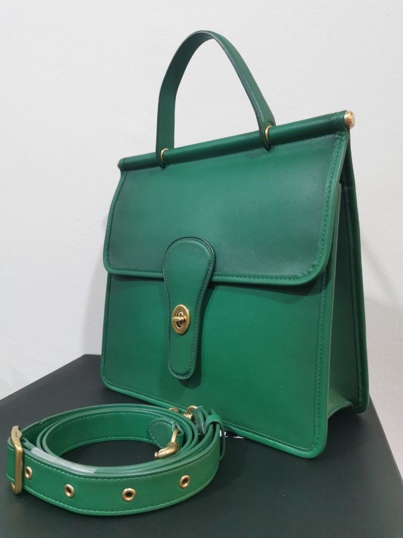 Coach willis top handle green cheap