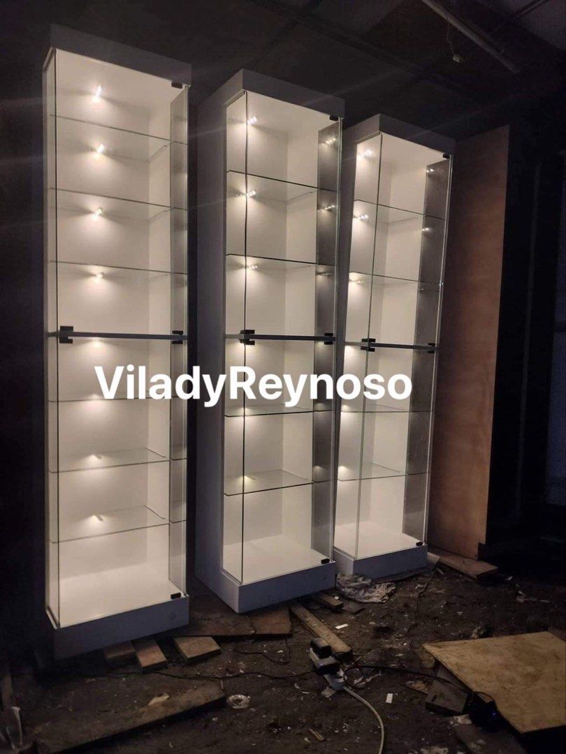 Collection lighted Displayer (Category: Home Improvement Tools & Accessories) located in San Juan City. Submitted by projectvanity (Listing ID 1196524316, Image 3). Description: Lighted glass cabinet displayer Height:185cm Length:40cm Width:37cm Plug and play in 220v Switch on and off located at the baseboard right part Dimensions can be customized We can customize design of choice Browse on our page for more designs or customized,modified it tha