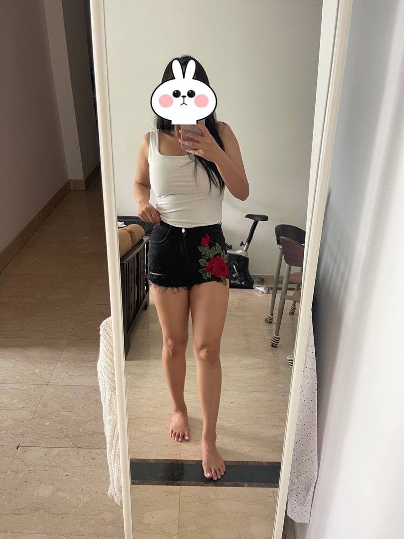 Cute red cheap shorts
