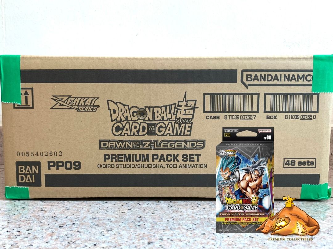Dragon Ball Super TCG Dawn of Z Legends Premium Pack Sealed case of 48  DBS-B18 PP09, Hobbies & Toys, Toys & Games on Carousell