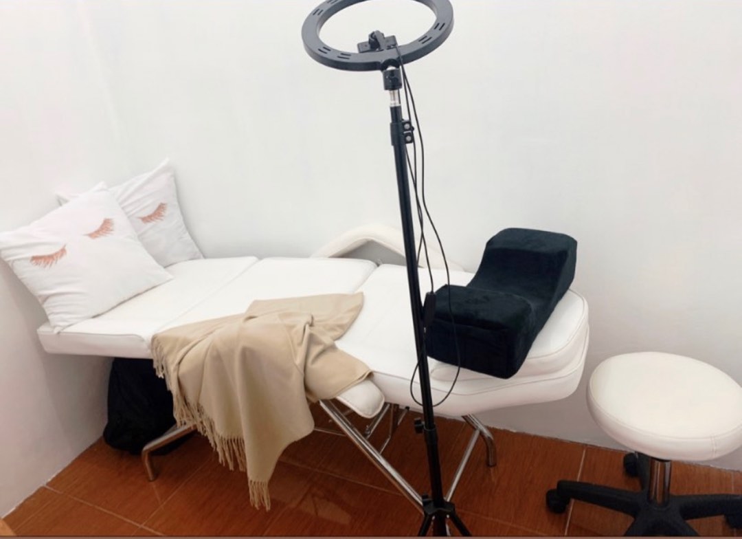 Facial bed / Lash bed with stool, Furniture & Home Living, Furniture, Other Home Furniture on