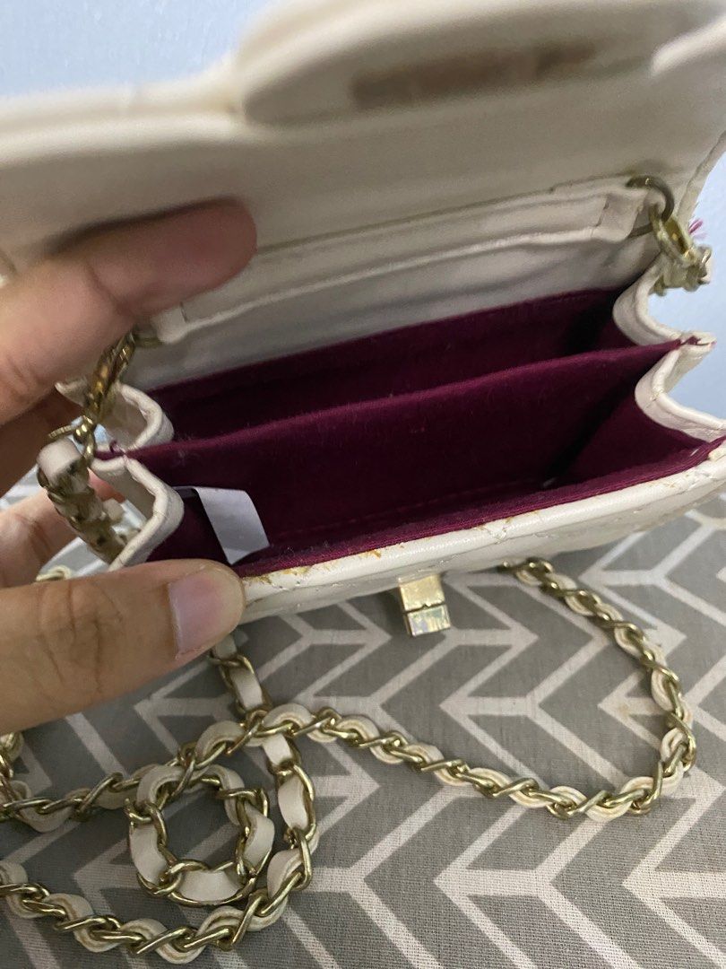 White purse small hot sale