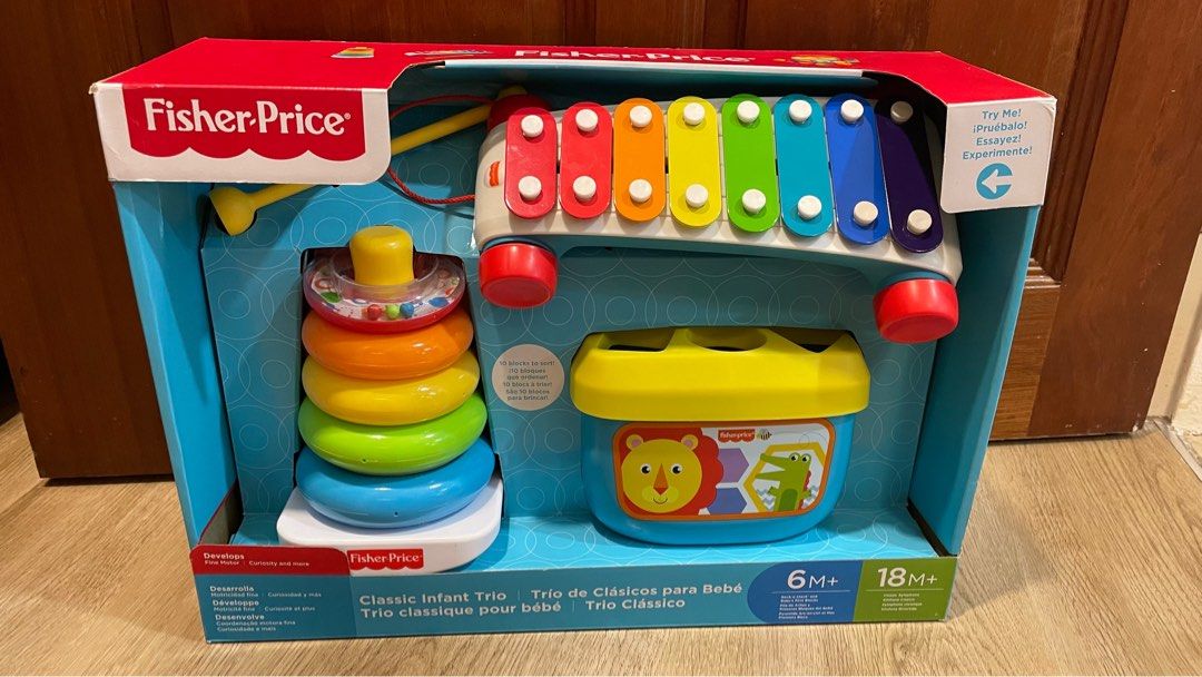 Fisher price infant trio gift set online