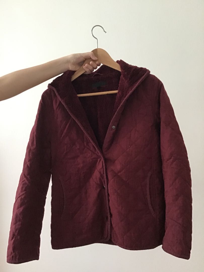 Uniqlo Fleece lined quilted jacket, Women's Fashion, Coats, Jackets and