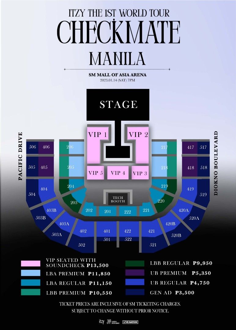 Gen Ad and Upperbox Itzy tour in Manila Checkmate, Tickets & Vouchers