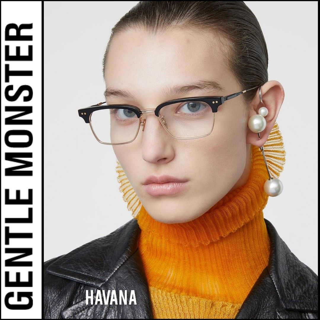 Gentle Monster havana titanium glasses