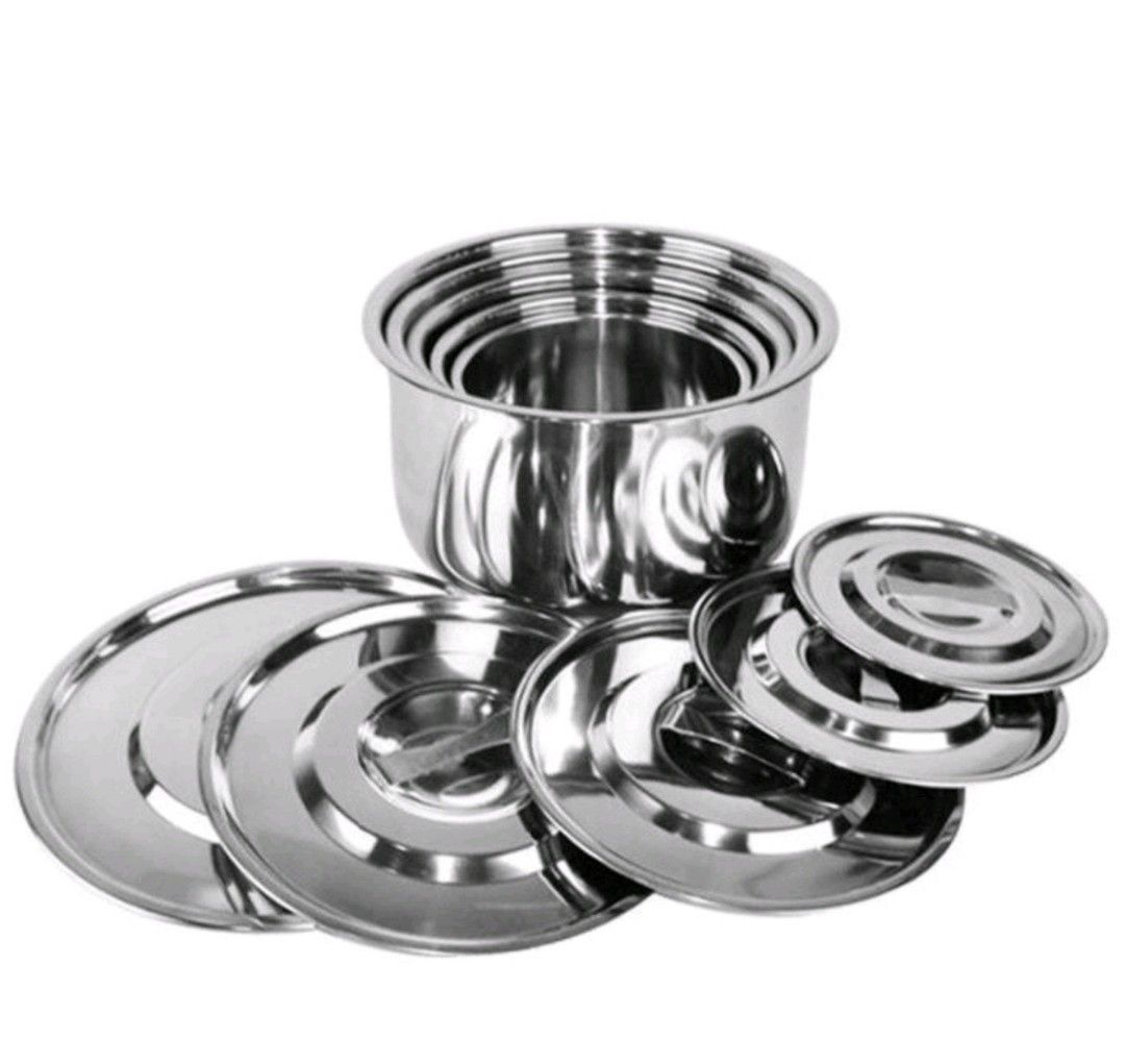 GMI S/Steel Steel Indian Pan (7 Size Available), Furniture & Home ...