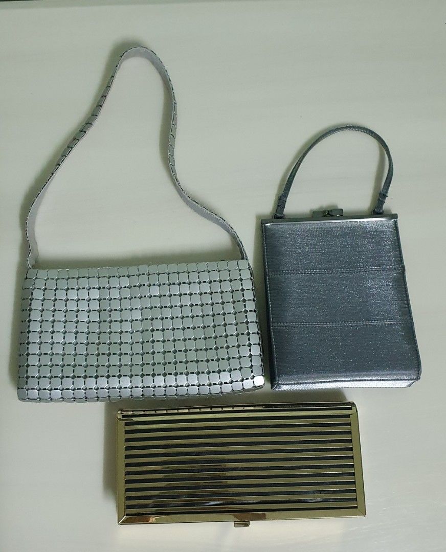Gold Silver and Shining Gray evening bags Women s Fashion Bags