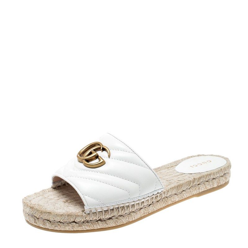 White gucci espadrilles hotsell
