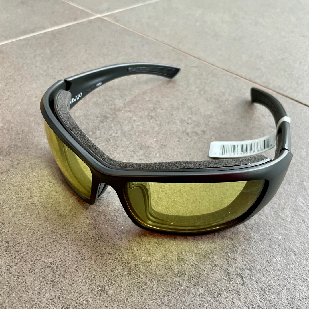 HarleyDavidson Men's Tat Skull Sunglasses, Yellow Lenses/Matte Frame