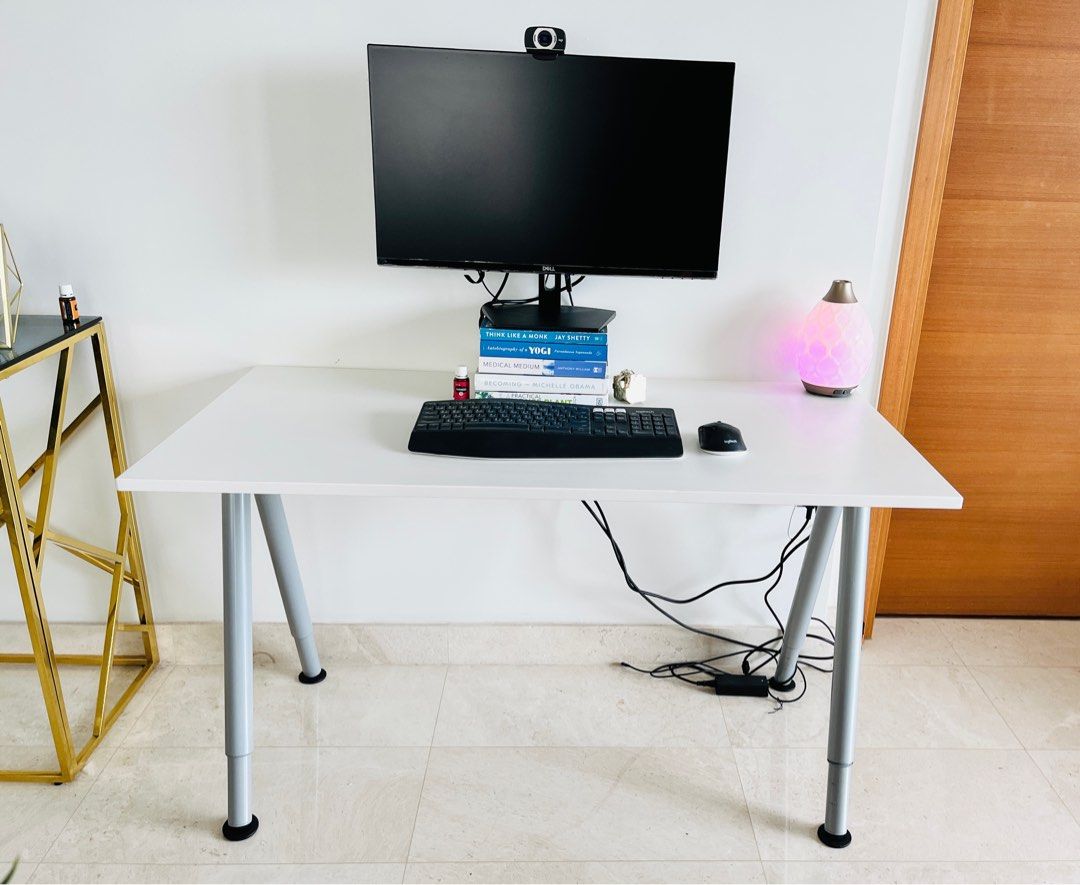 Height adjustable desk/table IKEA, Furniture & Home Living, Furniture