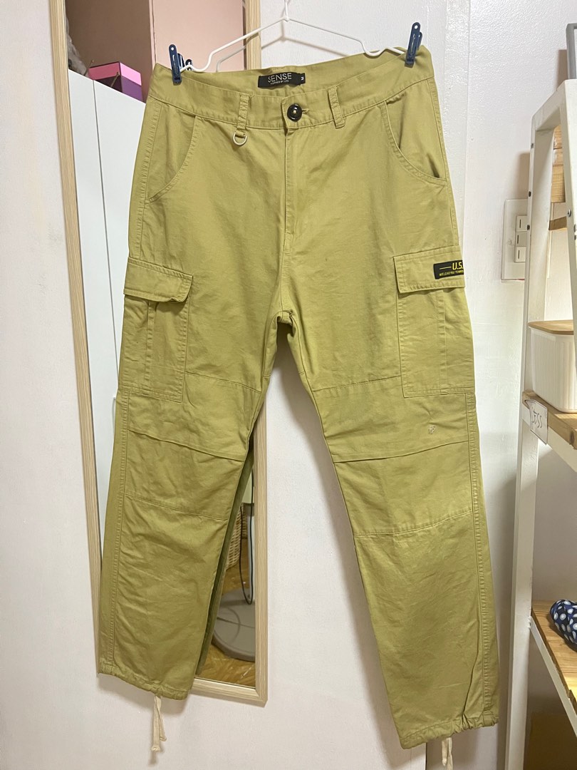 High waist Khaki Cargo pants, Women's Fashion, Bottoms, Other Bottoms