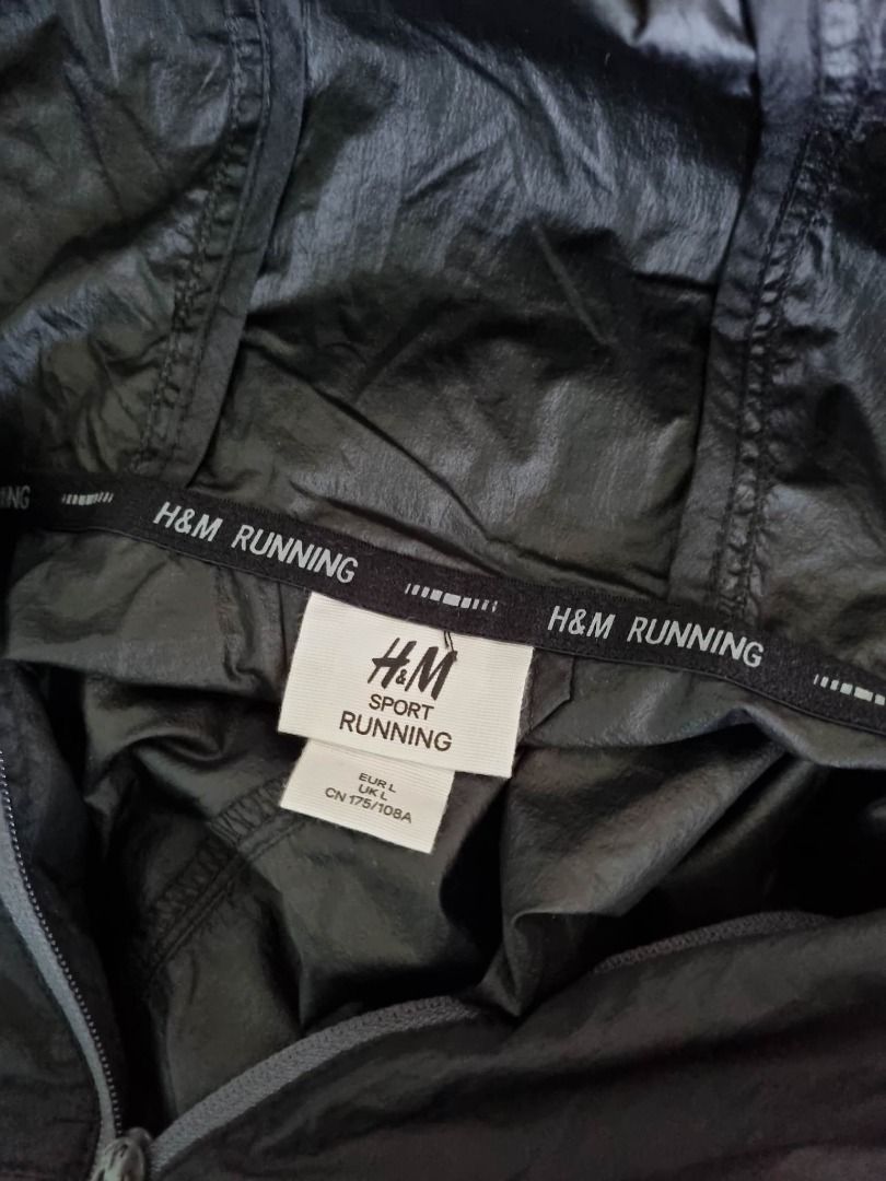 H and m running jacket store