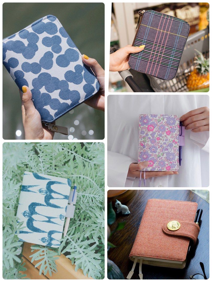 Hobonichi A6 covers Soda Warer Reflect Neon Tartan Liberty fabric Betsy