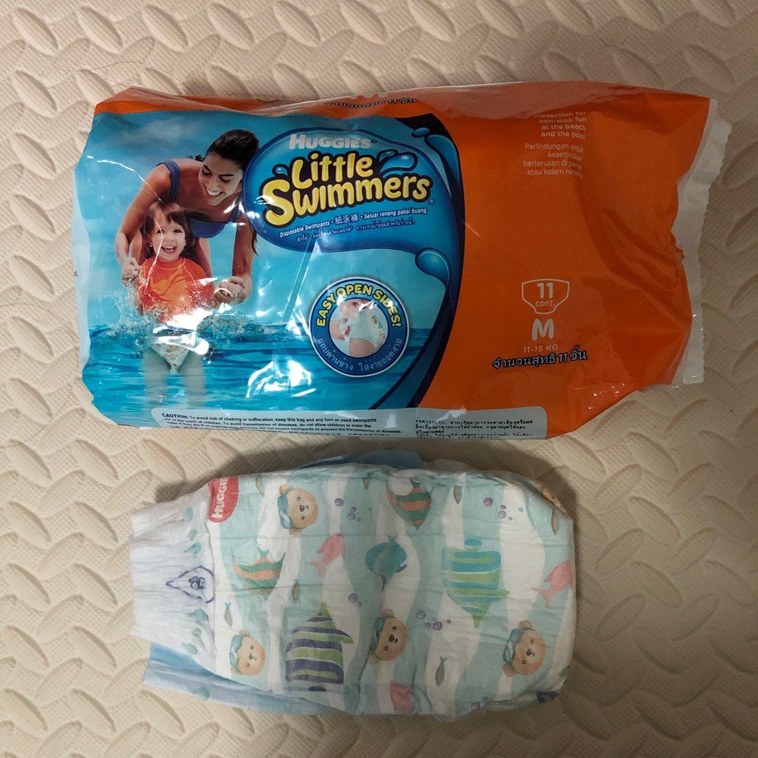 HUGGIES Swimming Diapers Swim Pants Medium 1115kg, Babies & Kids