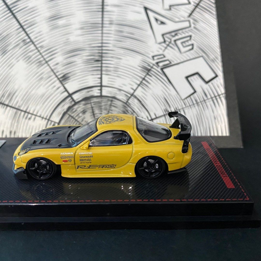 Ignition Model 1/64 Mazda RX-7 (FC3S) RE Amemiya Yellow
