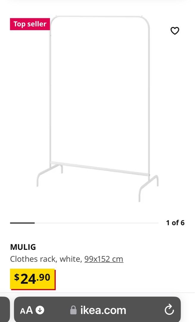 IKEA Clothes Rack, Furniture & Home Living, Home Improvement