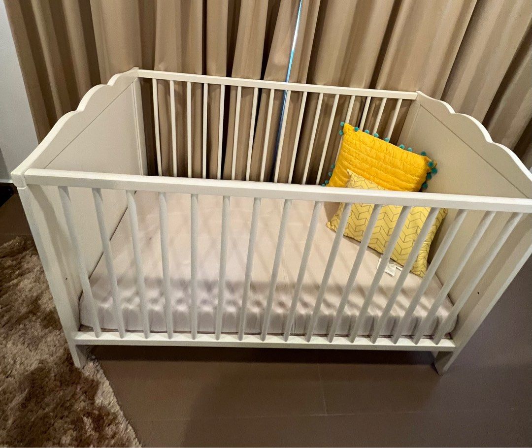 IKEA HENSVIK BABY COT (from Showflat) on Carousell
