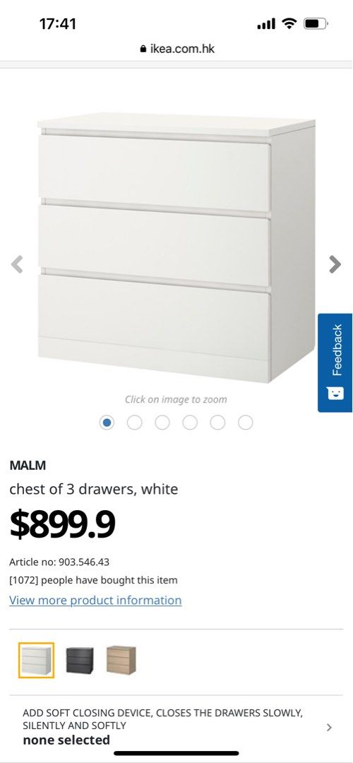 IKEA Malm drawers, 傢俬＆家居, 傢俬, 書櫃、櫃子及架 Carousell
