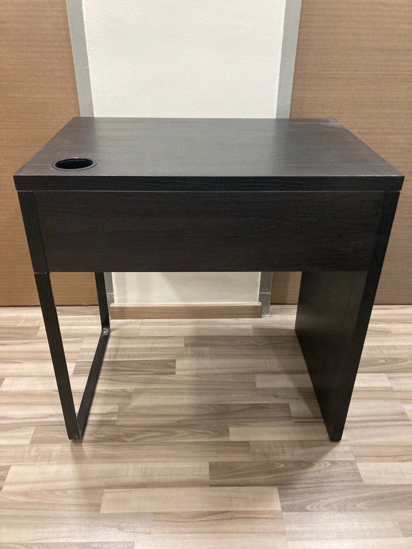IKEA MICKE DESK BLACK BROWN, Furniture & Home Living, Furniture, Tables