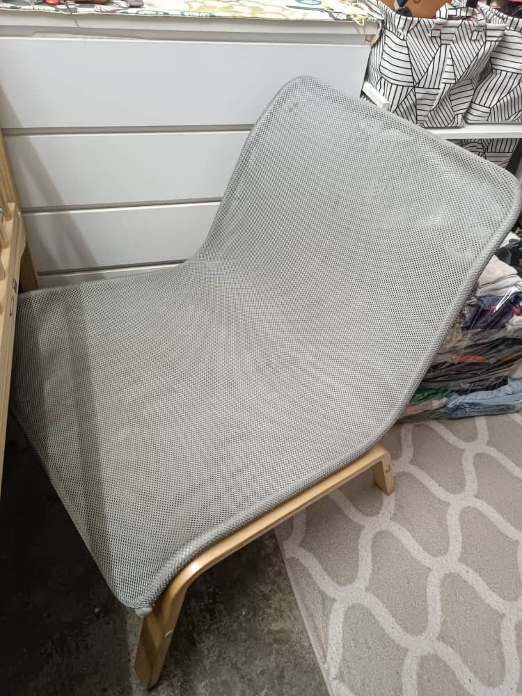 Ikea Nolmyra Silver Chair, Furniture & Home Living, Furniture, Chairs