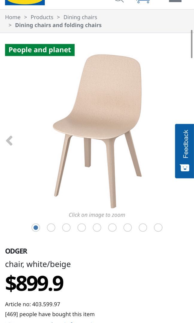 IKEA odger recycled plastic chairs ( 2 pcs), 傢俬＆家居, 傢俬, 椅子 Carousell