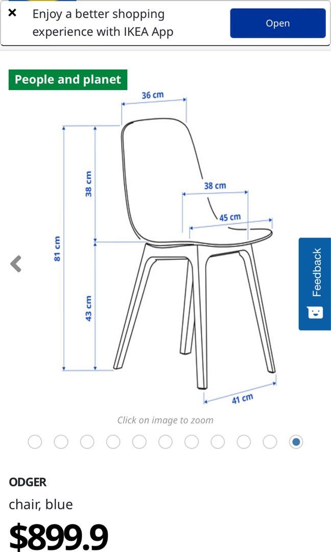 IKEA odger recycled plastic chairs ( 2 pcs), 傢俬＆家居, 傢俬, 椅子 Carousell