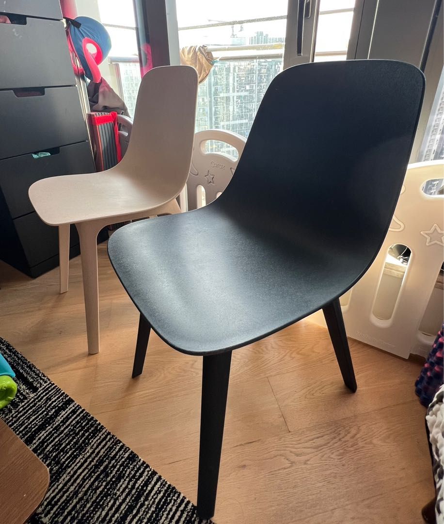 IKEA odger recycled plastic chairs ( 2 pcs), 傢俬＆家居, 傢俬, 椅子 Carousell