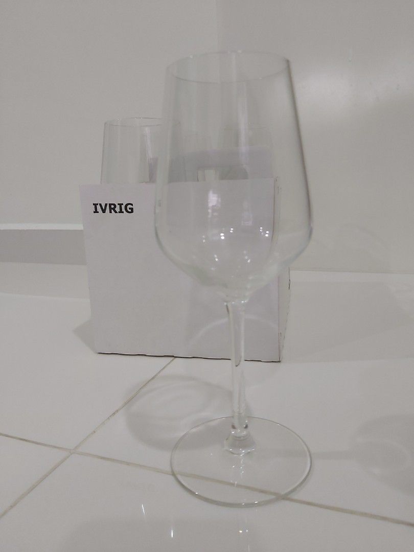 Ikea Wine Glasses, Furniture & Home Living, Kitchenware & Tableware