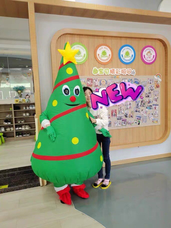 Inflatable Christmas Tree Costume Dress Up Mascot Party Cosplay
