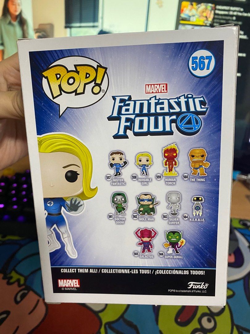 Invisible Girl (Disappearing) Funko Pop! - Marvel Fantastic Four ...