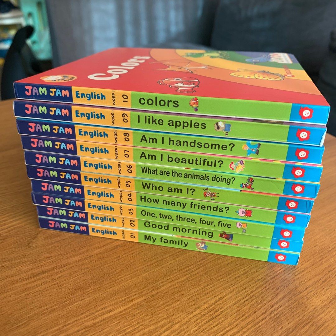Jam Jam English 全套30本連100張Flash Card 加送 School Bus Flash Card, 興趣及遊戲