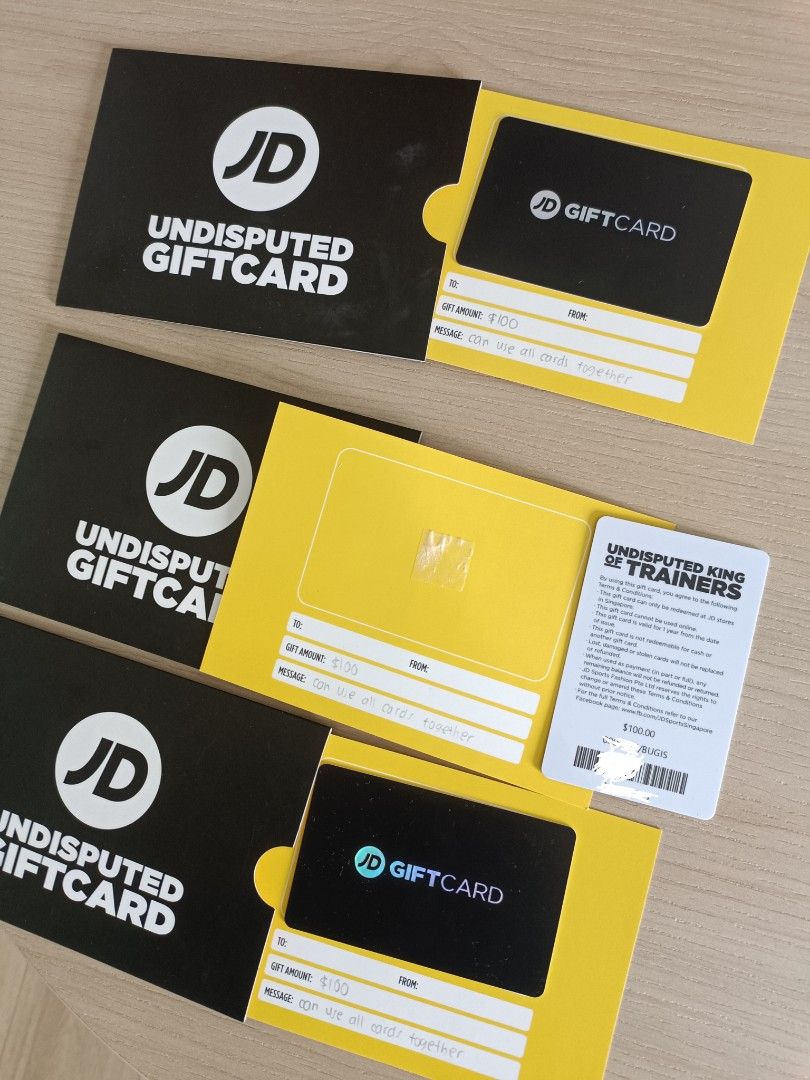 JD sports mechandise 300 gift voucher, Tickets & Vouchers, Vouchers on