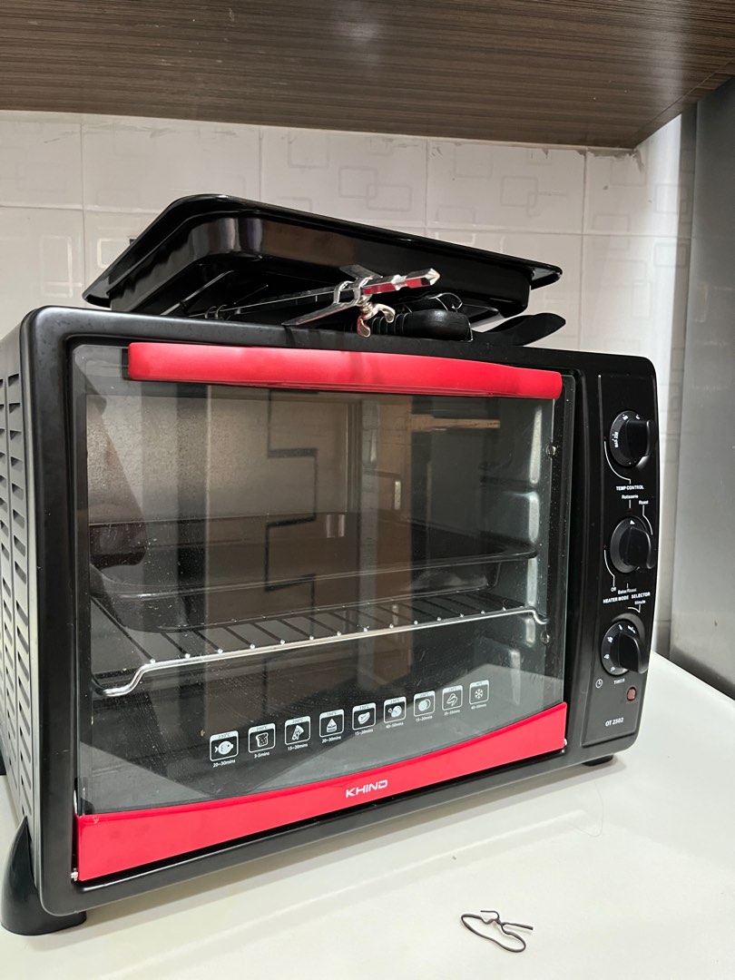KHIND OVEN OT 2502 FULL SET 25L , TV & Home Appliances, Kitchen