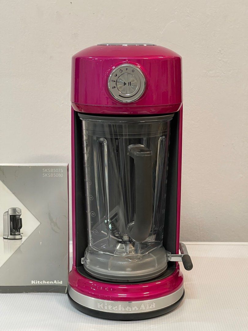 KitchenAid Classic Magnetic Drive Blender 1.8L 5KSB5080 Red pink  Display Set $330, TV  Home Appliances, Kitchen Appliances, Juicers,  Blenders  Grinders on Carousell